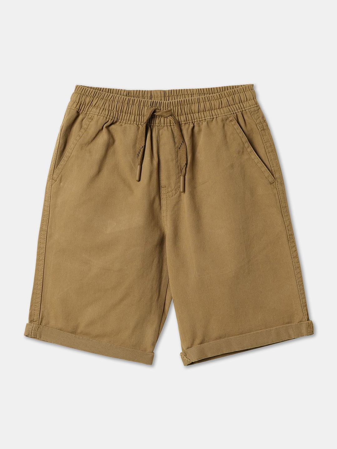 

R&B Boys Mid-Rise Shorts, Khaki