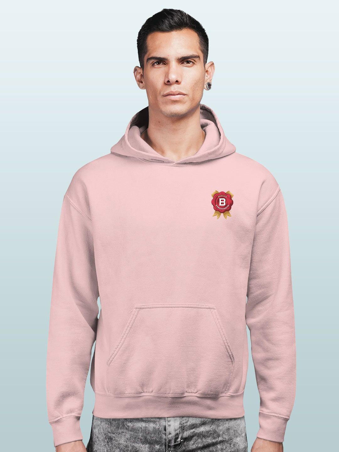 

macmerise Men Hooded Sweatshirt, Pink