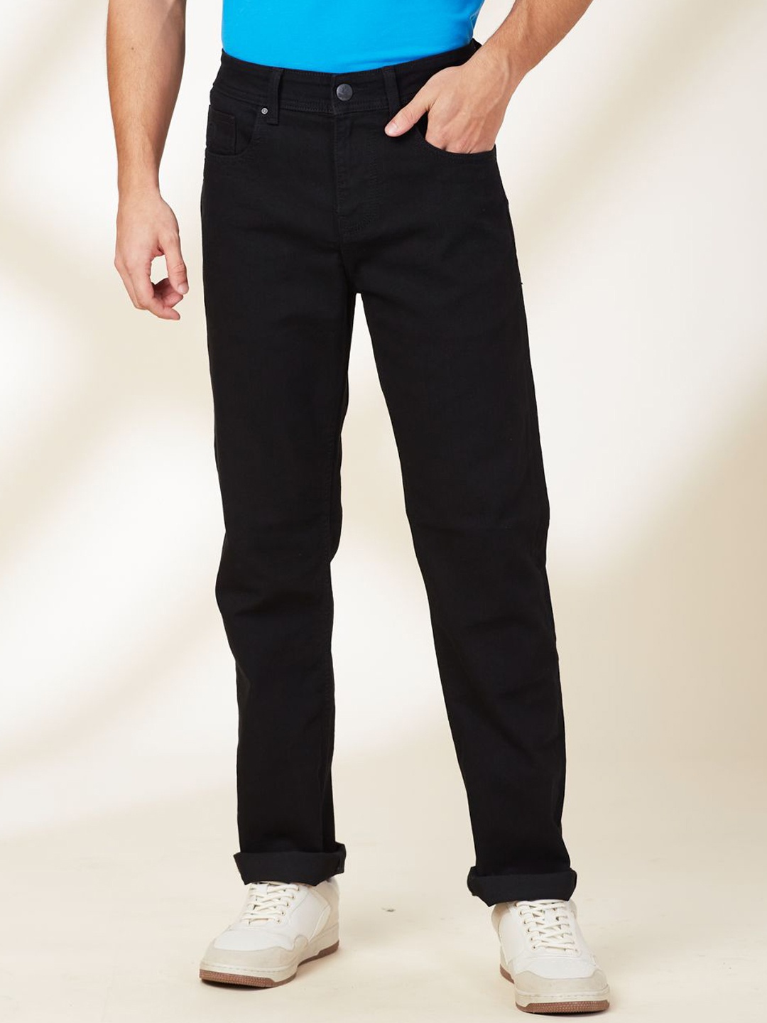 

Being Human Men Mid-Rise Jeans, Black