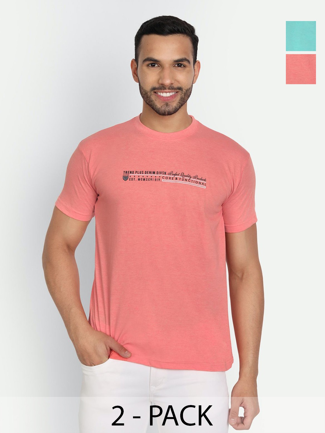 

ZEFFIT Men Typography 2 Printed T-shirt, Multi