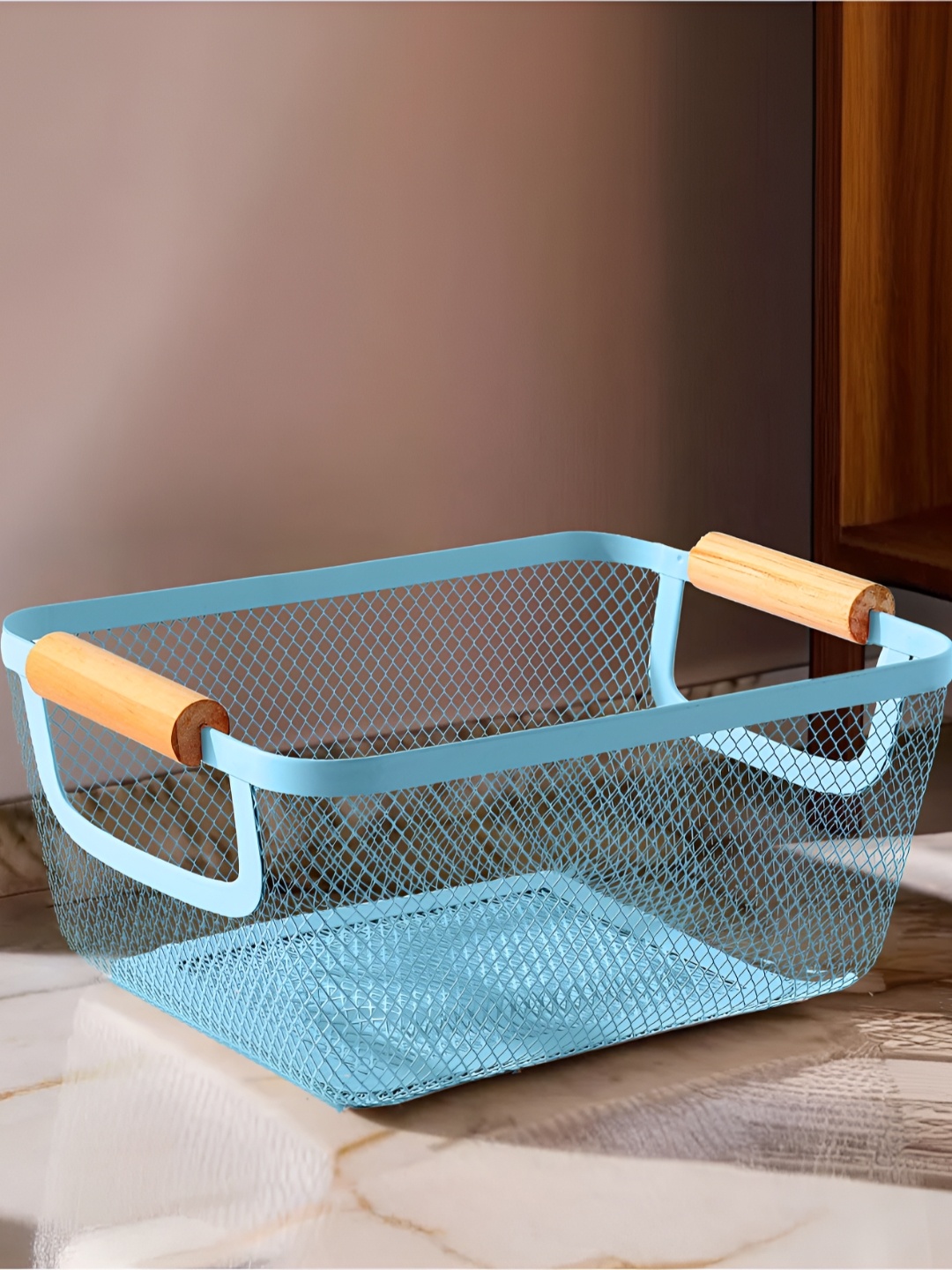 

The Better Home Blue & Brown Self Design Metal Multi-Utility Organisers