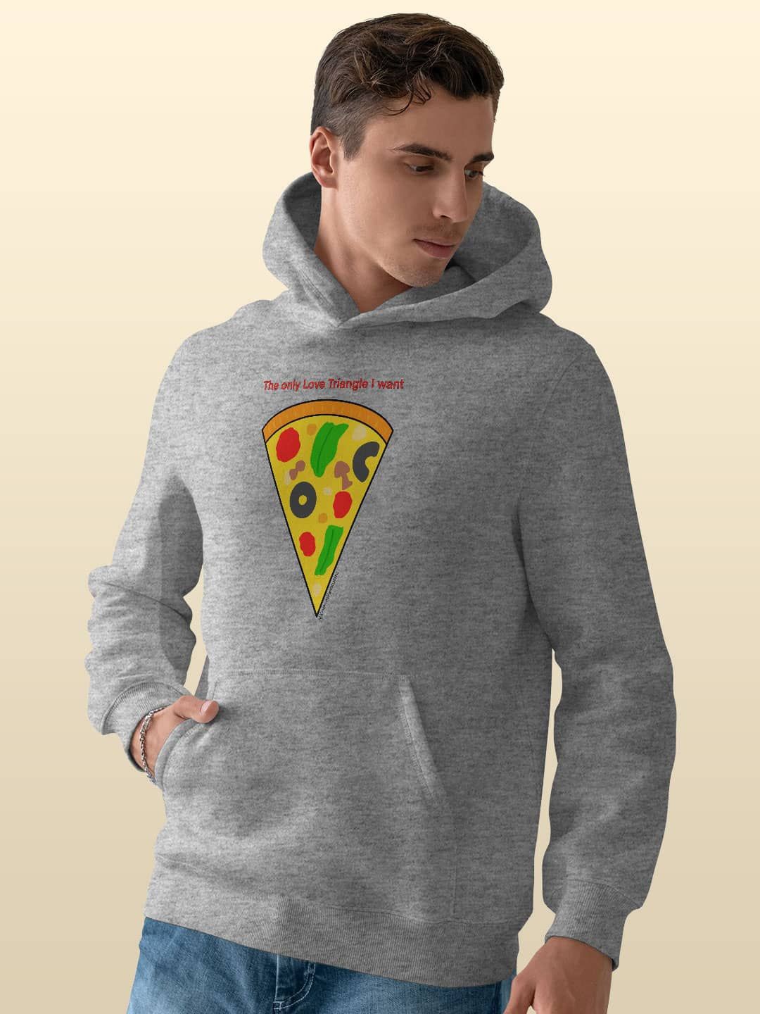

macmerise Men Printed Hooded Sweatshirt, Grey