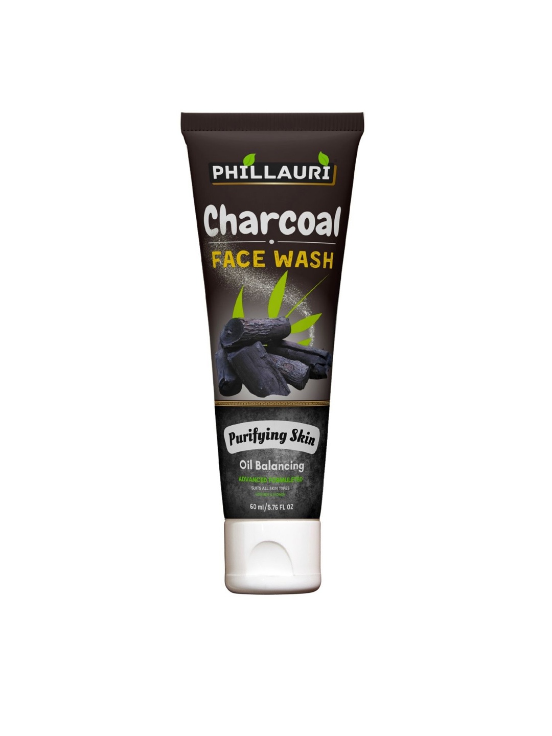

Phillauri Charcoal Face Wash With Vitamin B5 - 60ml, Black