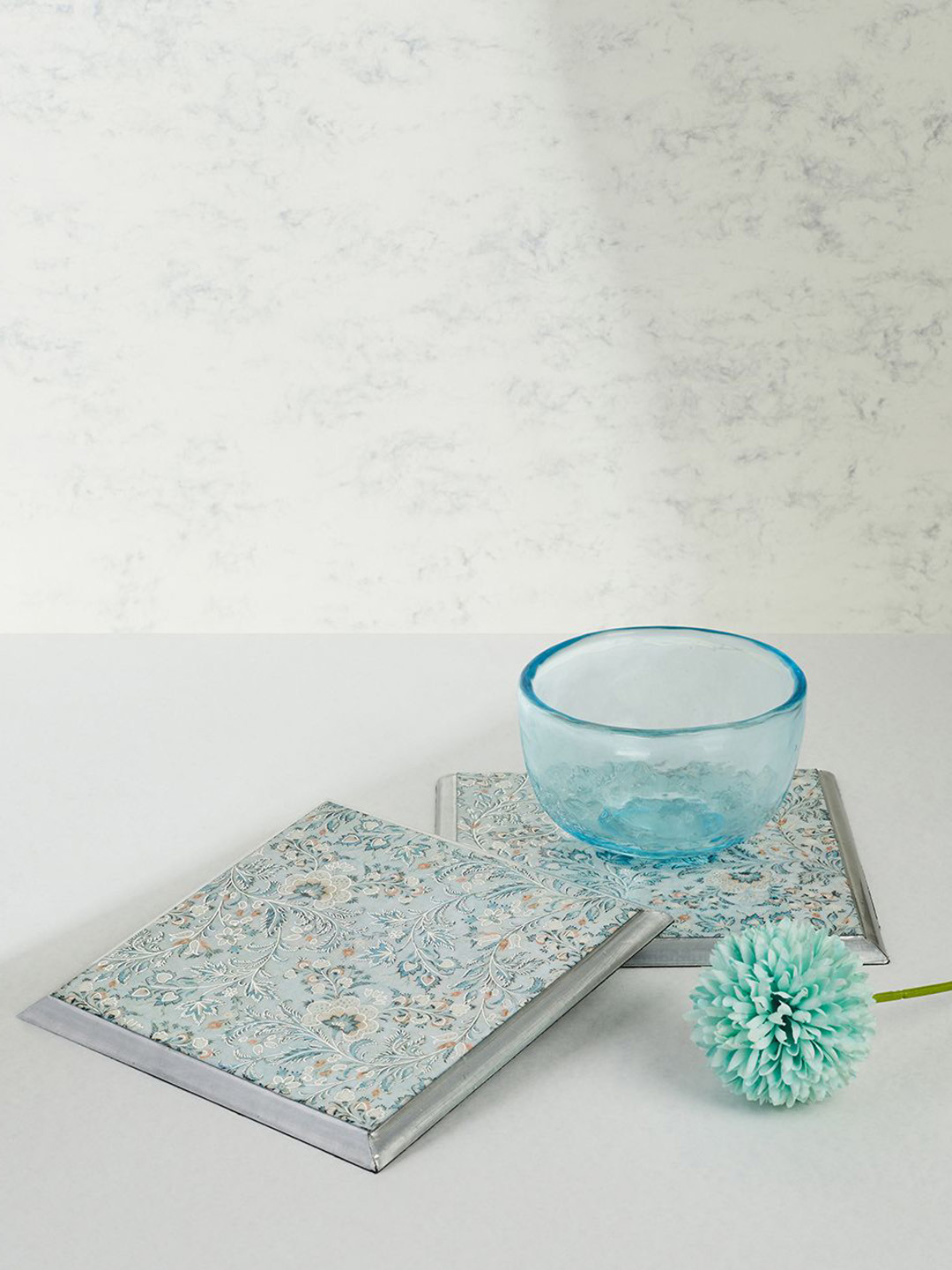 

Fabindia Ameera Blue 2 Pieces Floral Printed Trivets