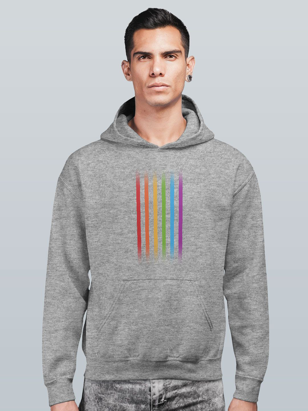 

macmerise Men Hooded Sweatshirt, Grey