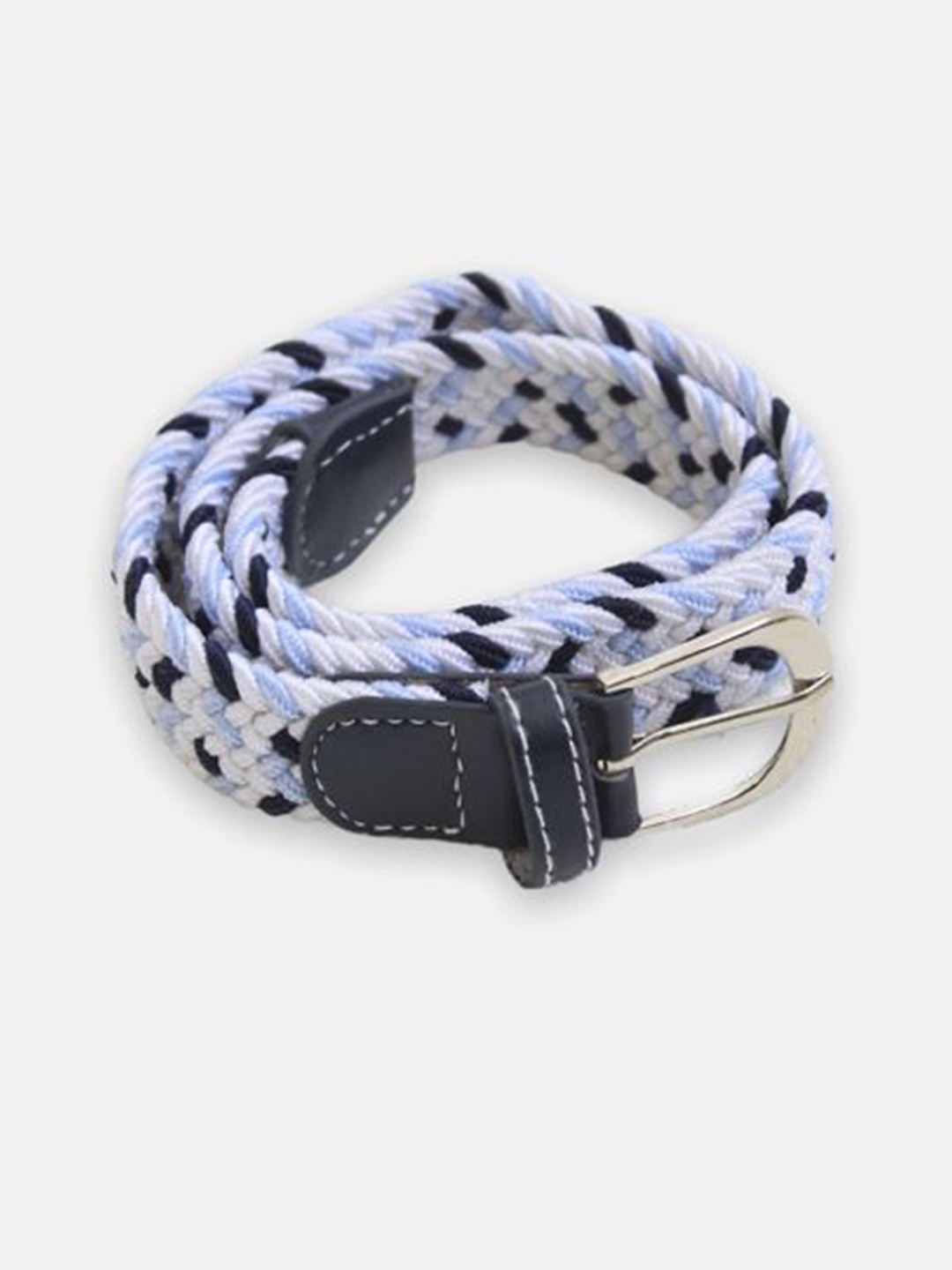 

One Friday Boys Tang Closure Braided Belt, Blue