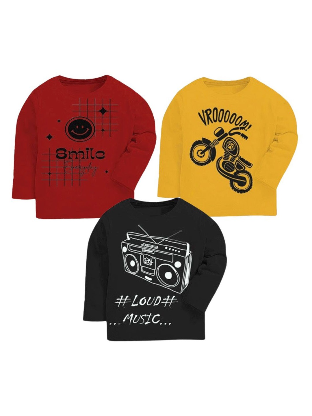 

BAESD Boys 3 Printed Applique T-shirt, Multi