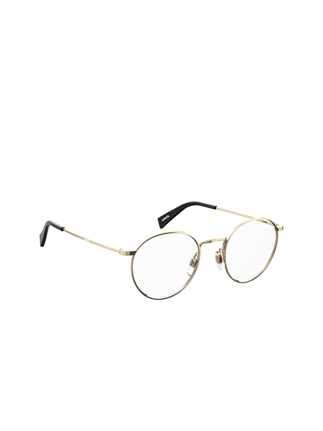 

Levis Unisex Full Rim Round Frames, Gold