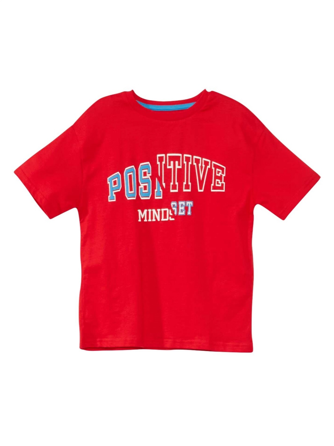 

KIABI Boys Typography Printed Pure Cotton T-shirt, Red