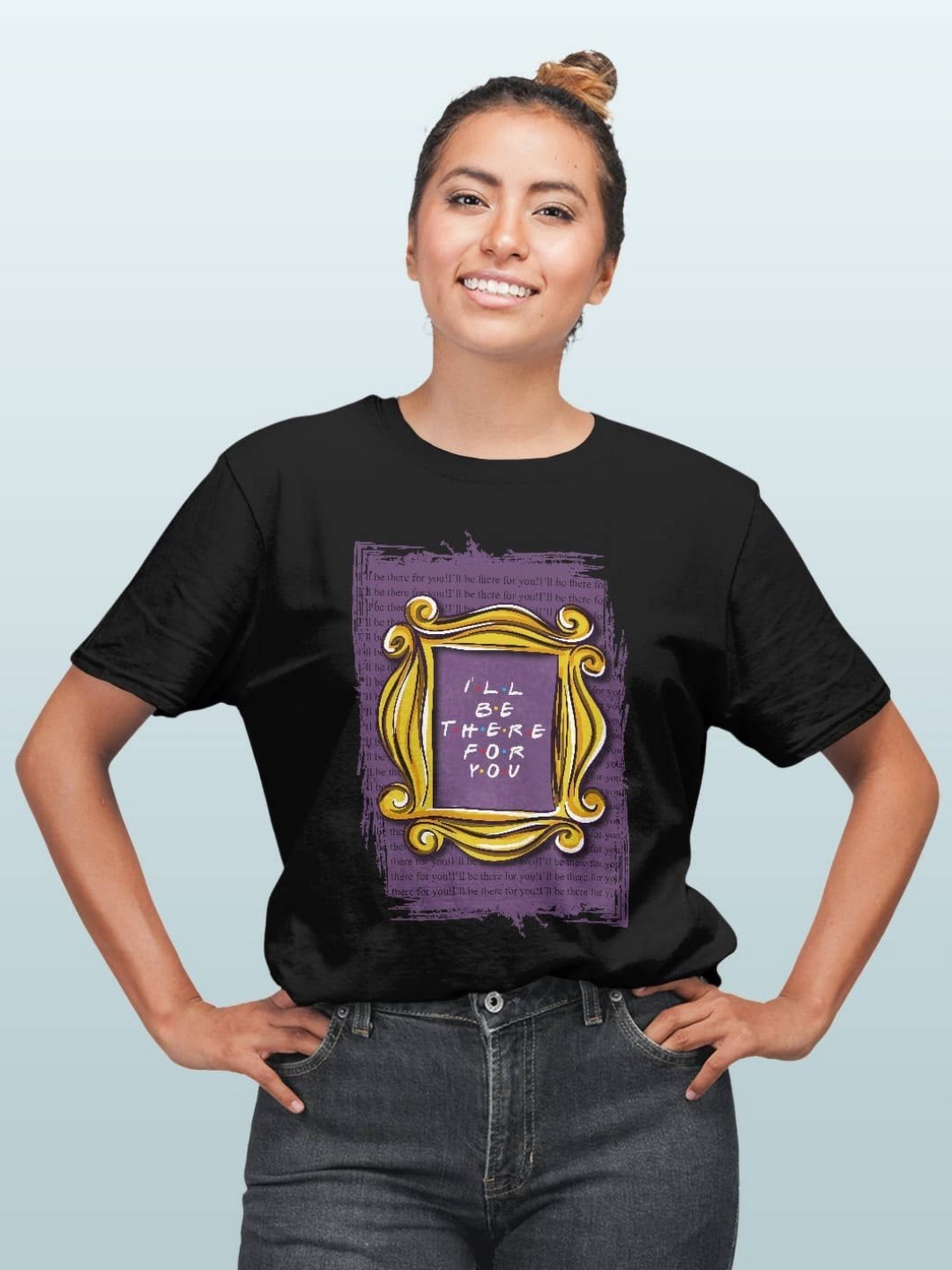 

macmerise Women Typography Printed Pockets T-shirt, Black