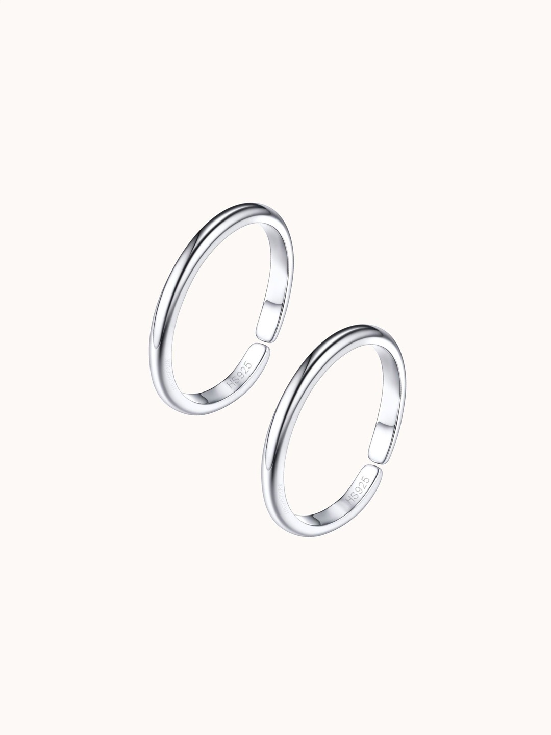 

HighSpark 92.5 Sterling Silver Single Line Silver Toe Rings
