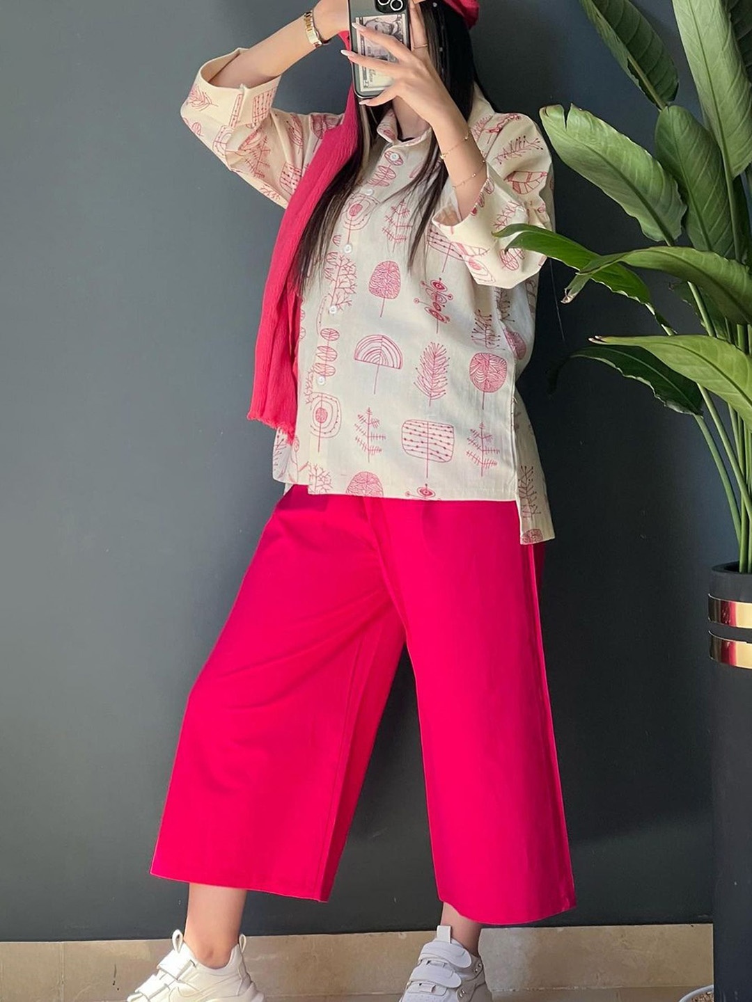 

LULU & SKY Printed Shirt With Capris, Rose