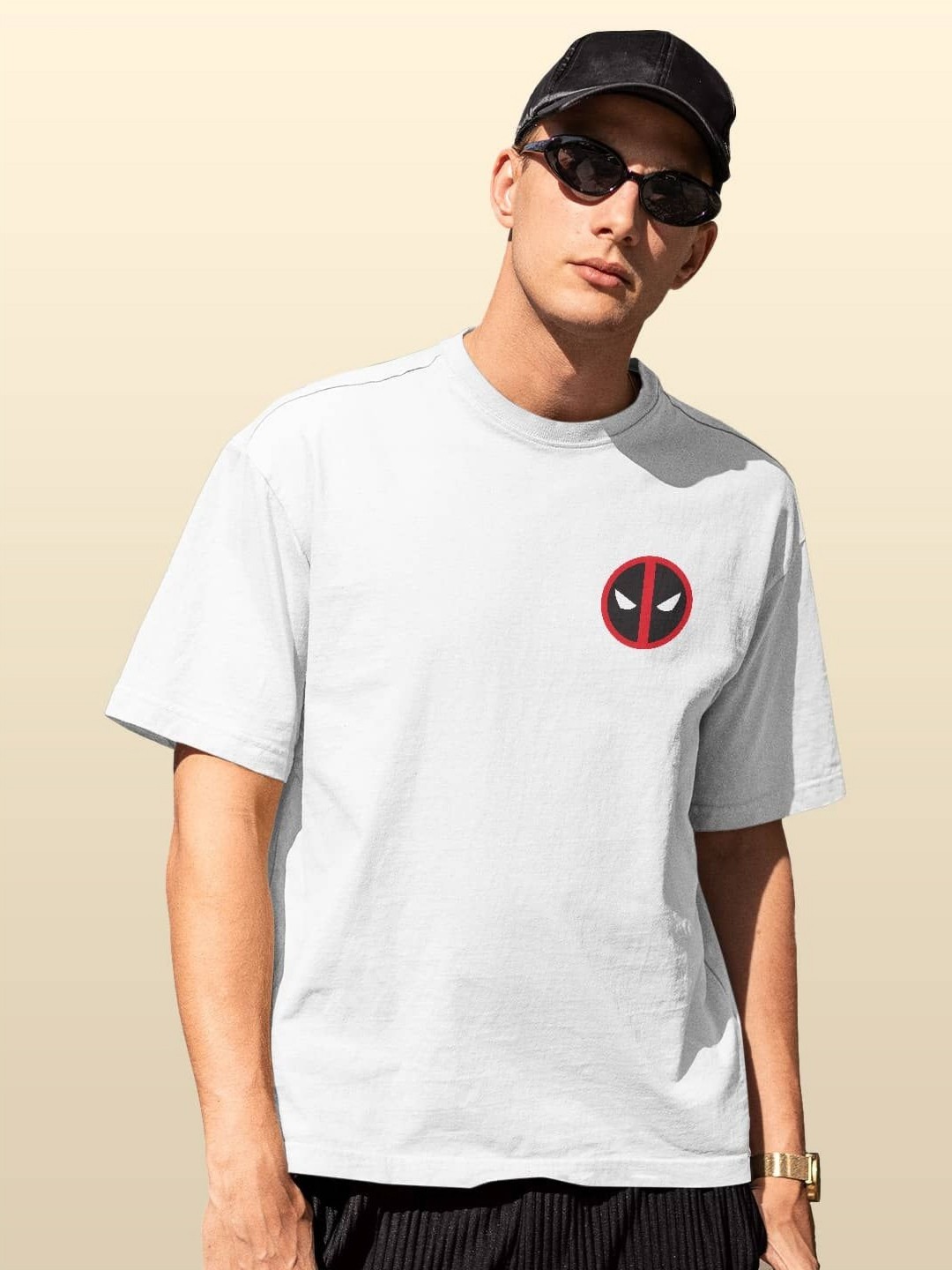 

macmerise Men Printed Pockets T-shirt, White