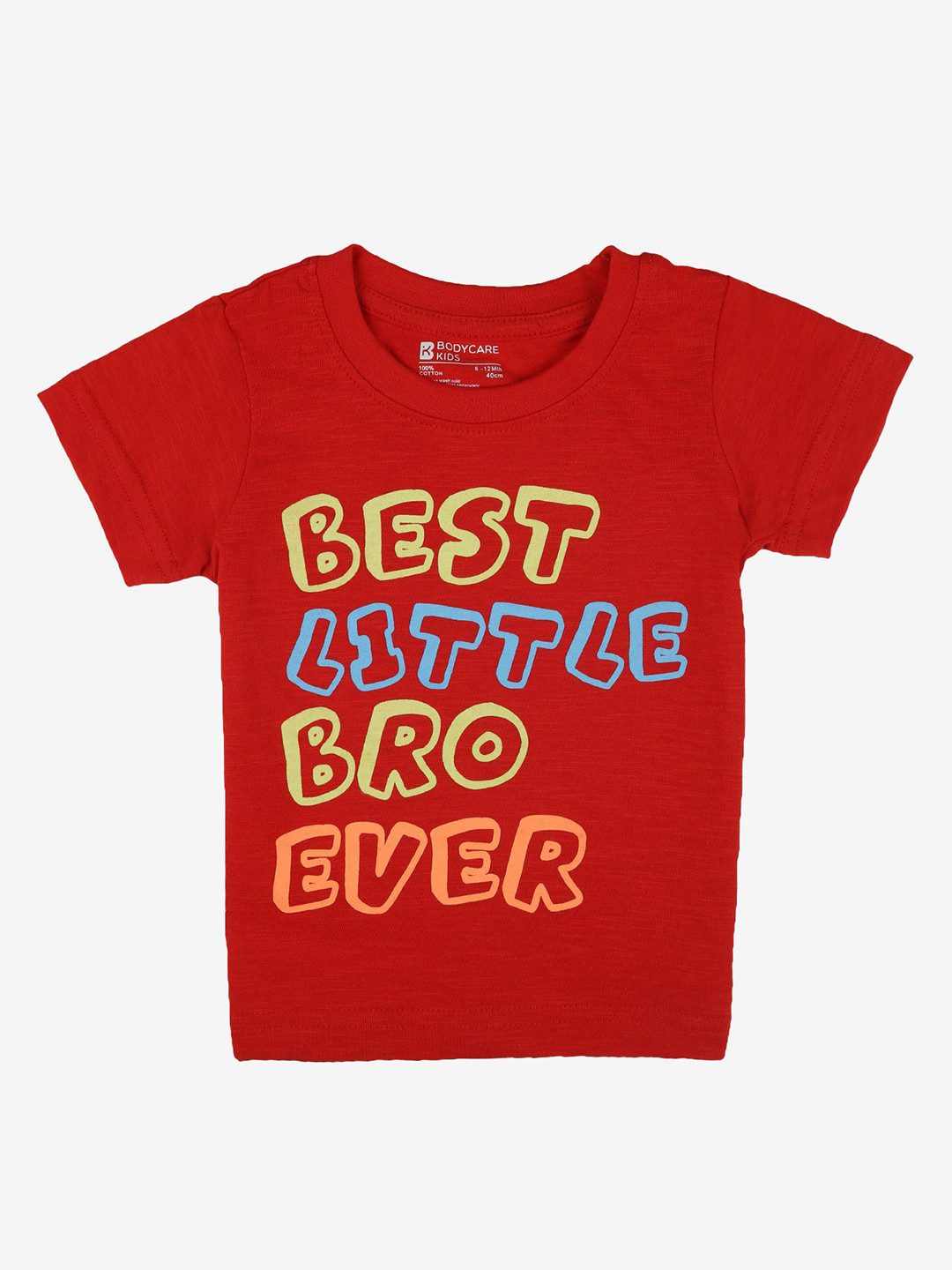 

Bodycare Boys Typography 2 Printed Applique T-shirt, Red