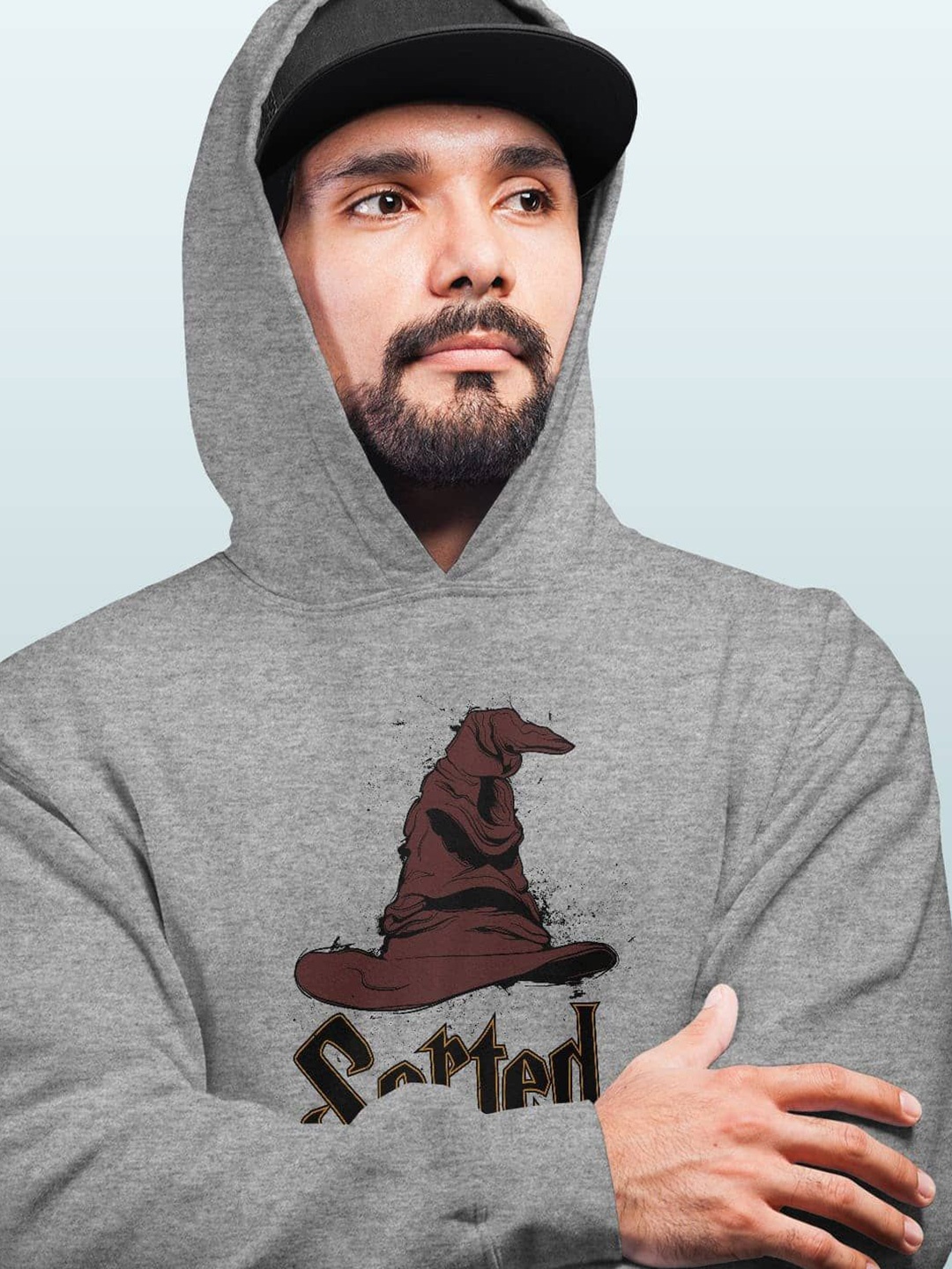 

macmerise Men Hooded Sweatshirt, Grey