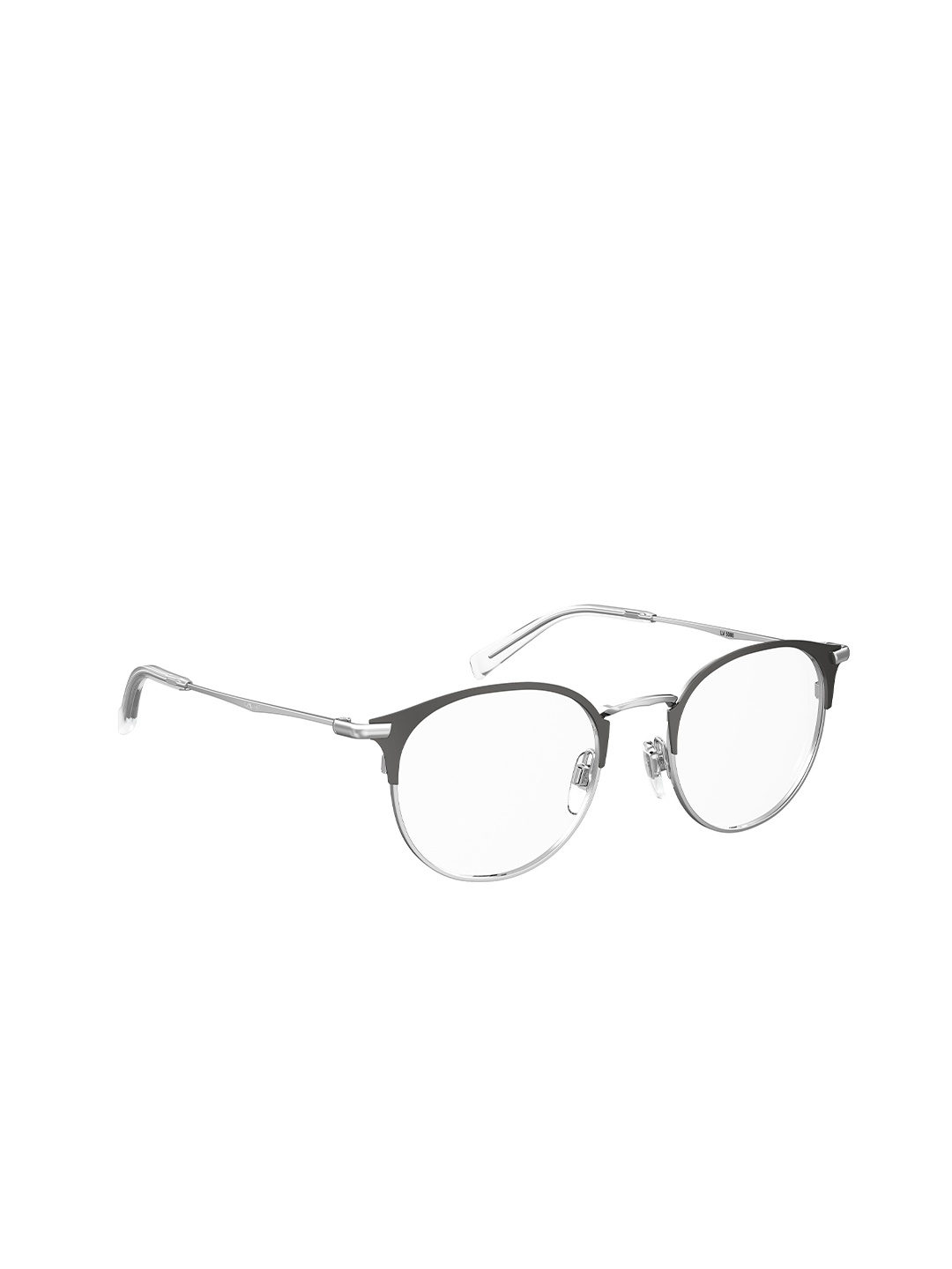 

Levis Men Half Rim Round Frames, Grey