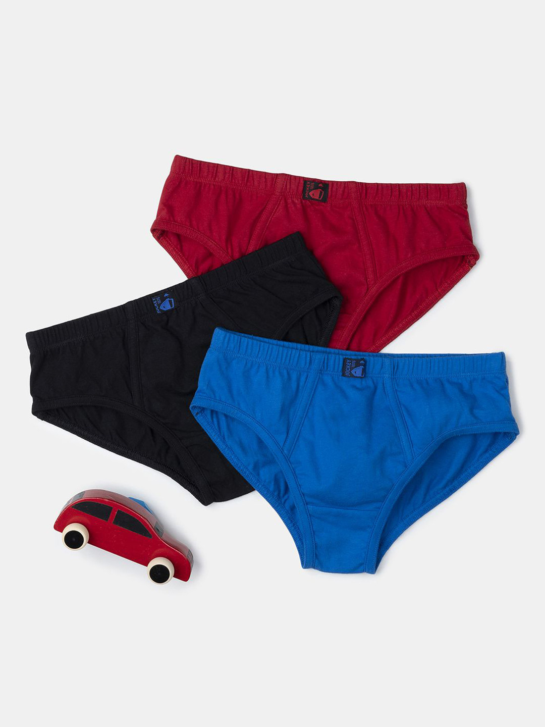 

Jockey Boys Pack of 3 Super Combed Cotton Brief with Ultrasoft Waistband-3035, Blue
