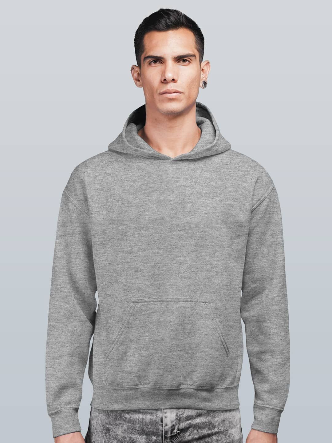 

macmerise Men Hooded Sweatshirt, Grey