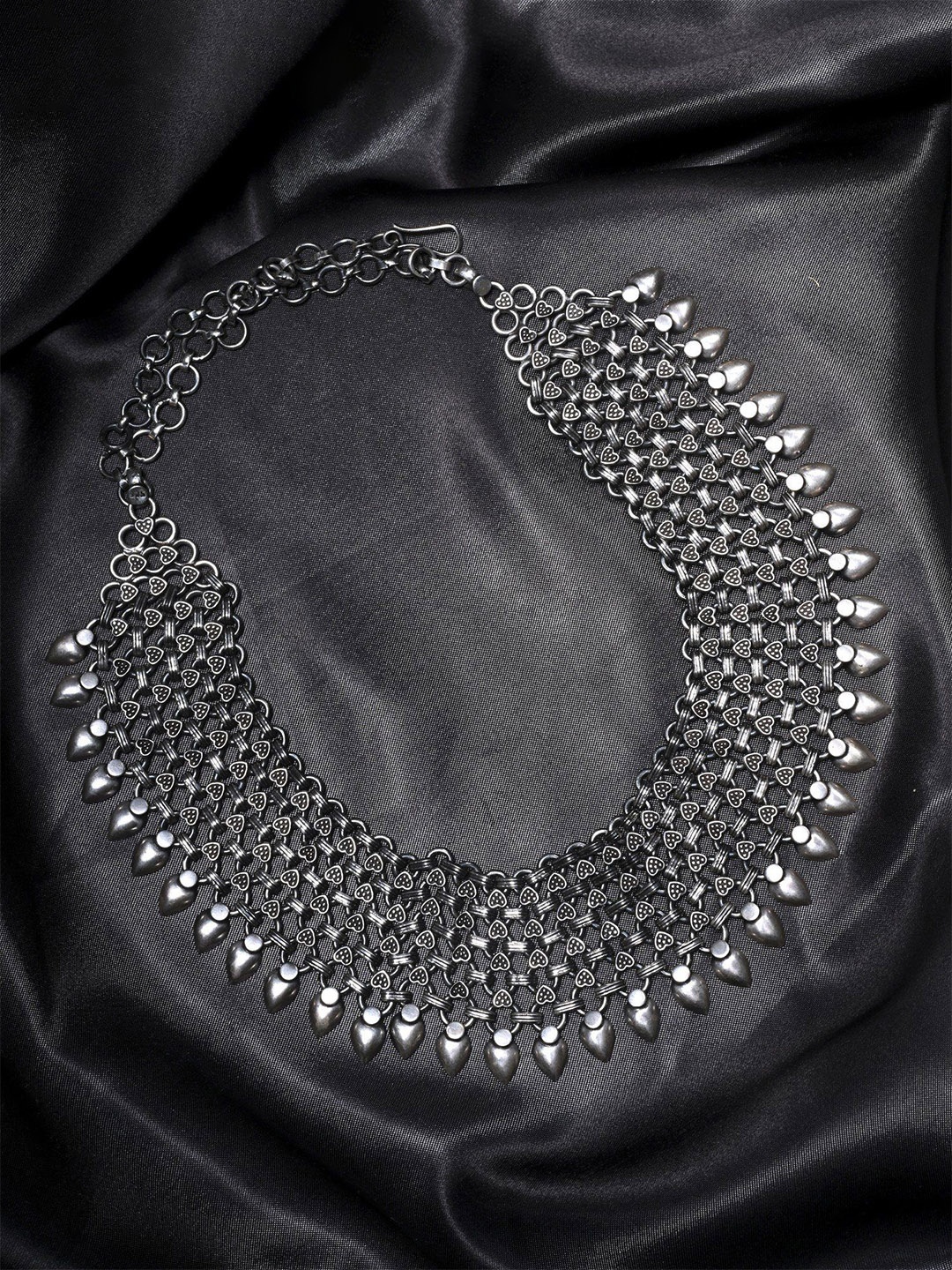 

Exotic India Sterling Silver Choker Necklace
