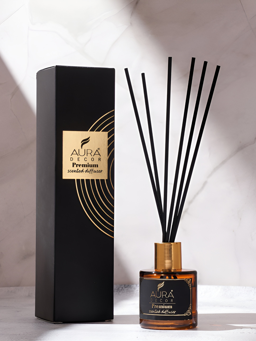 

AuraDecor Black Reed Aroma Oil Diffuser & Sticks