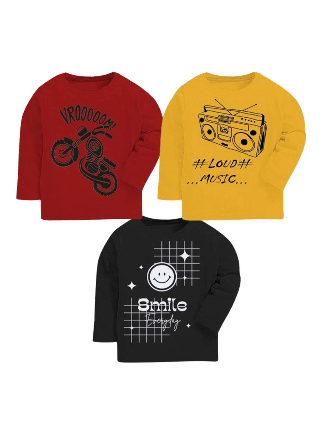 

BAESD Boys 3 Printed T-shirt, Multi