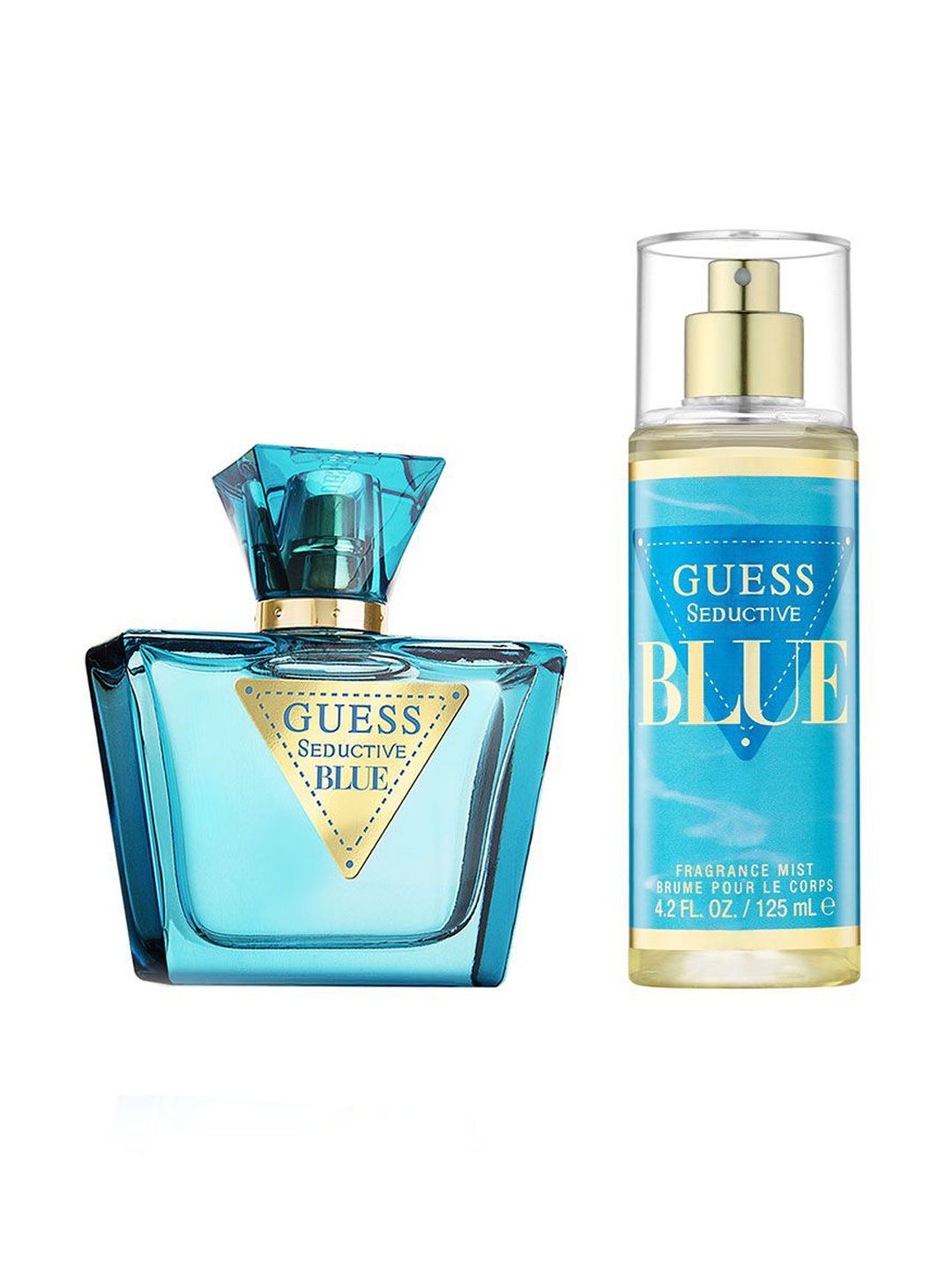 

GUESS Seductive Blue Women Set Of 2 EDT & Mist Combo-75ml +125ml, Transparent