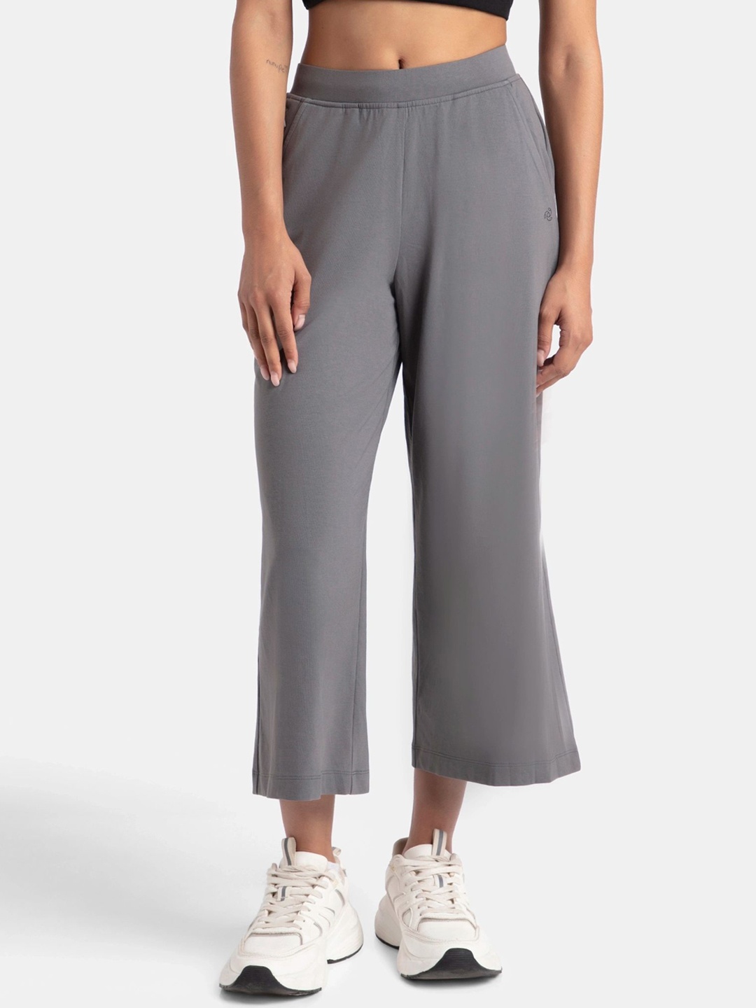 

Jockey Super Combed Cotton Rich Stretch Relaxed Fit Culottes-A150, Grey