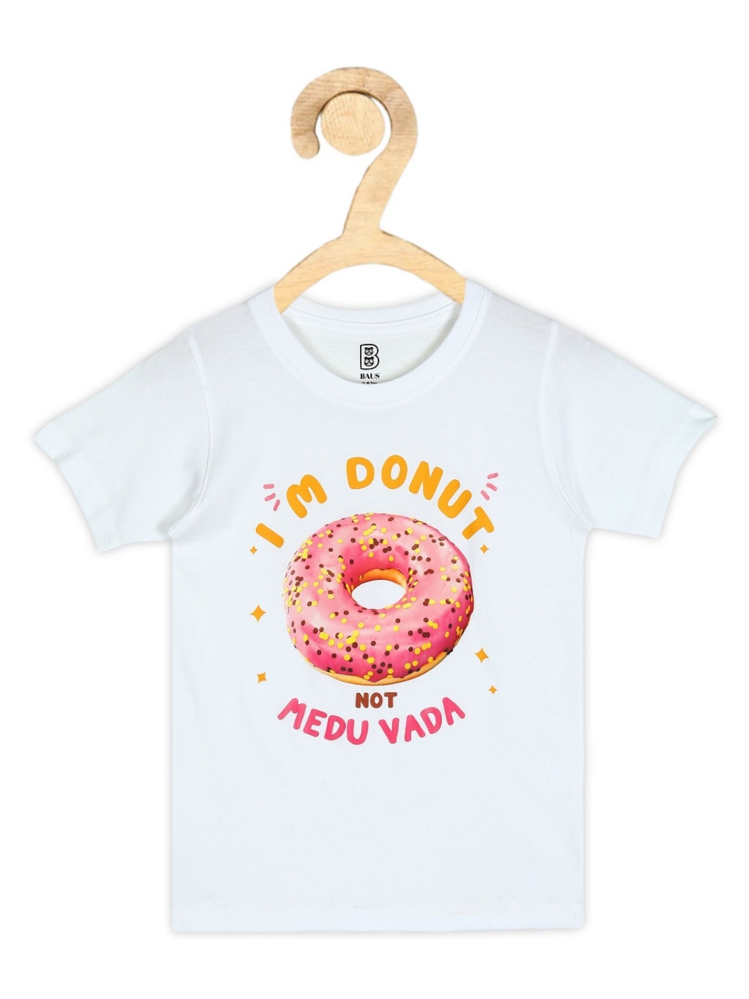 

BAESD Boys Printed Applique T-shirt, White