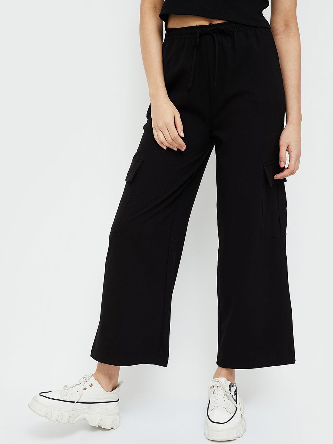 

Ginger by Lifestyle Women Culottes Trousers, Black
