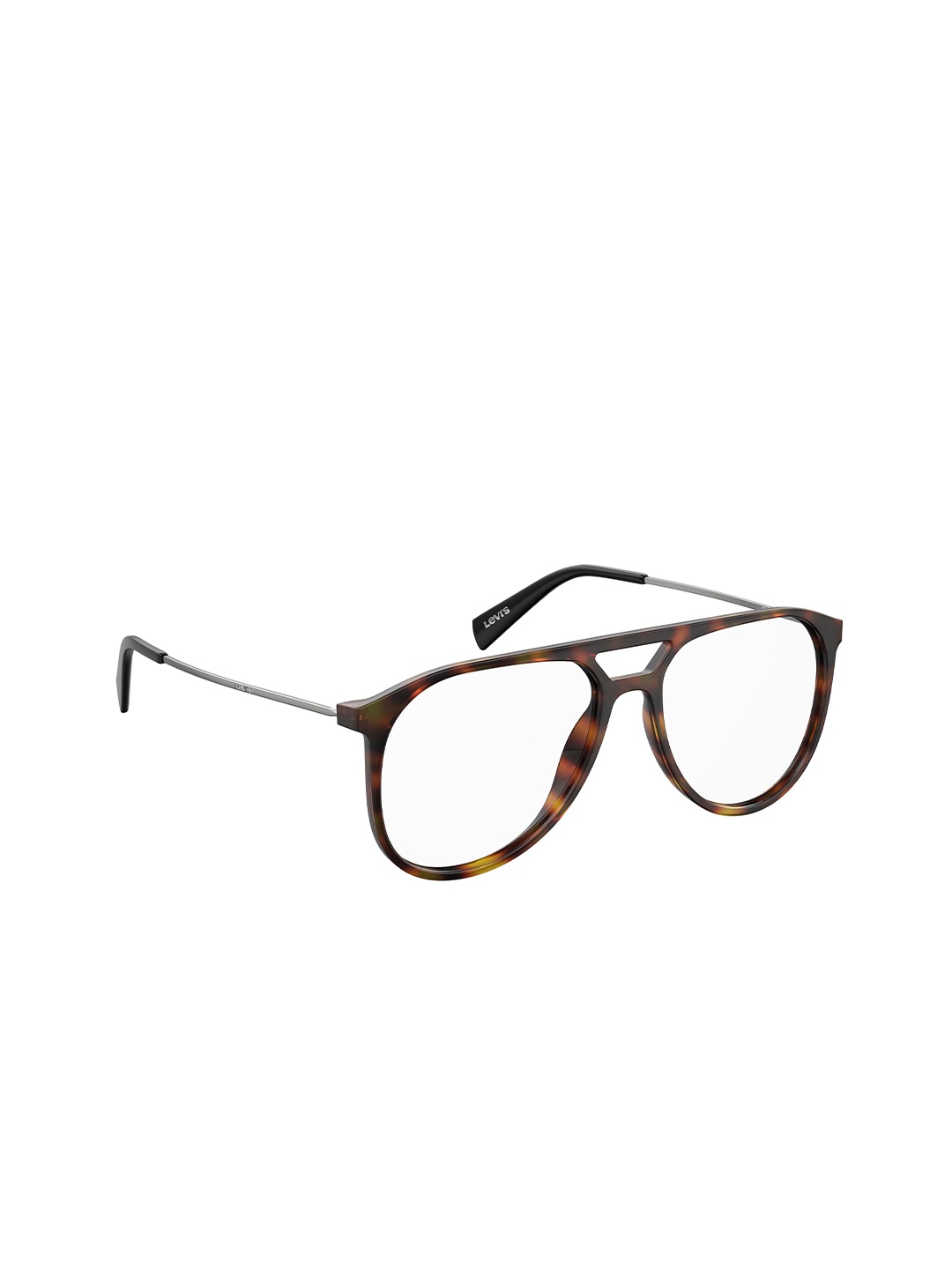 

Levis Havana Unisex Abstract Printed Full Rim Oval Frames, Black