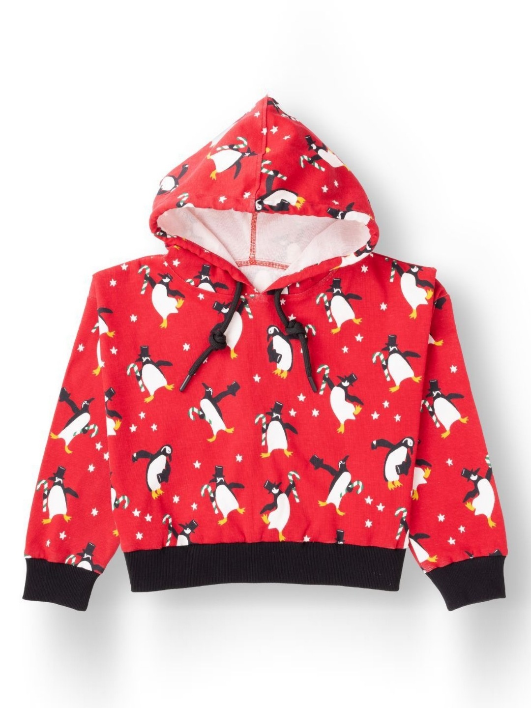 

AMPED Girls Printed Polo Collar Extended Sleeves Pockets T-shirt, Red