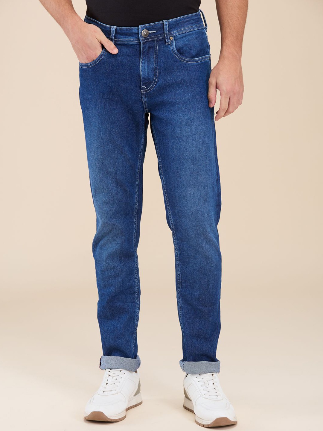 

Being Human Men Slim Fit Mid-Rise Light Fade Jeans, Blue