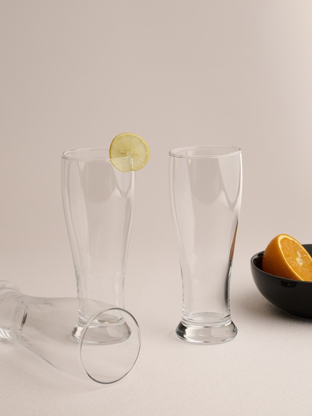 

BlackCarrot Transparent Set of 6 Beer Glasses