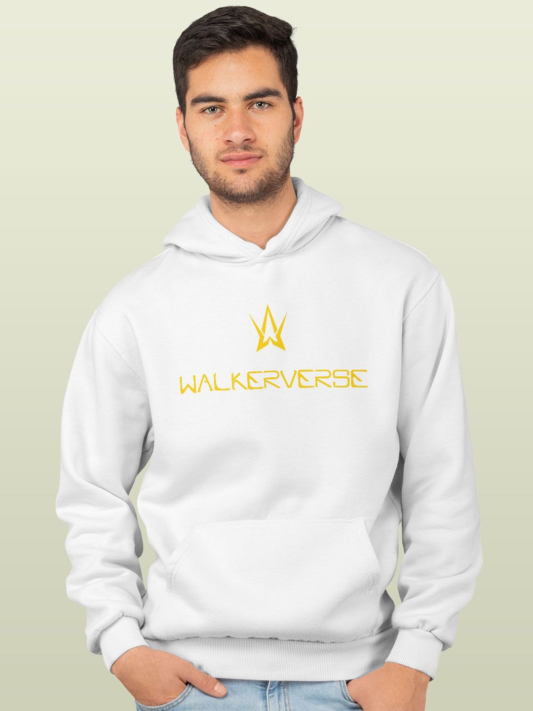 

macmerise Men Hooded Sweatshirt, White