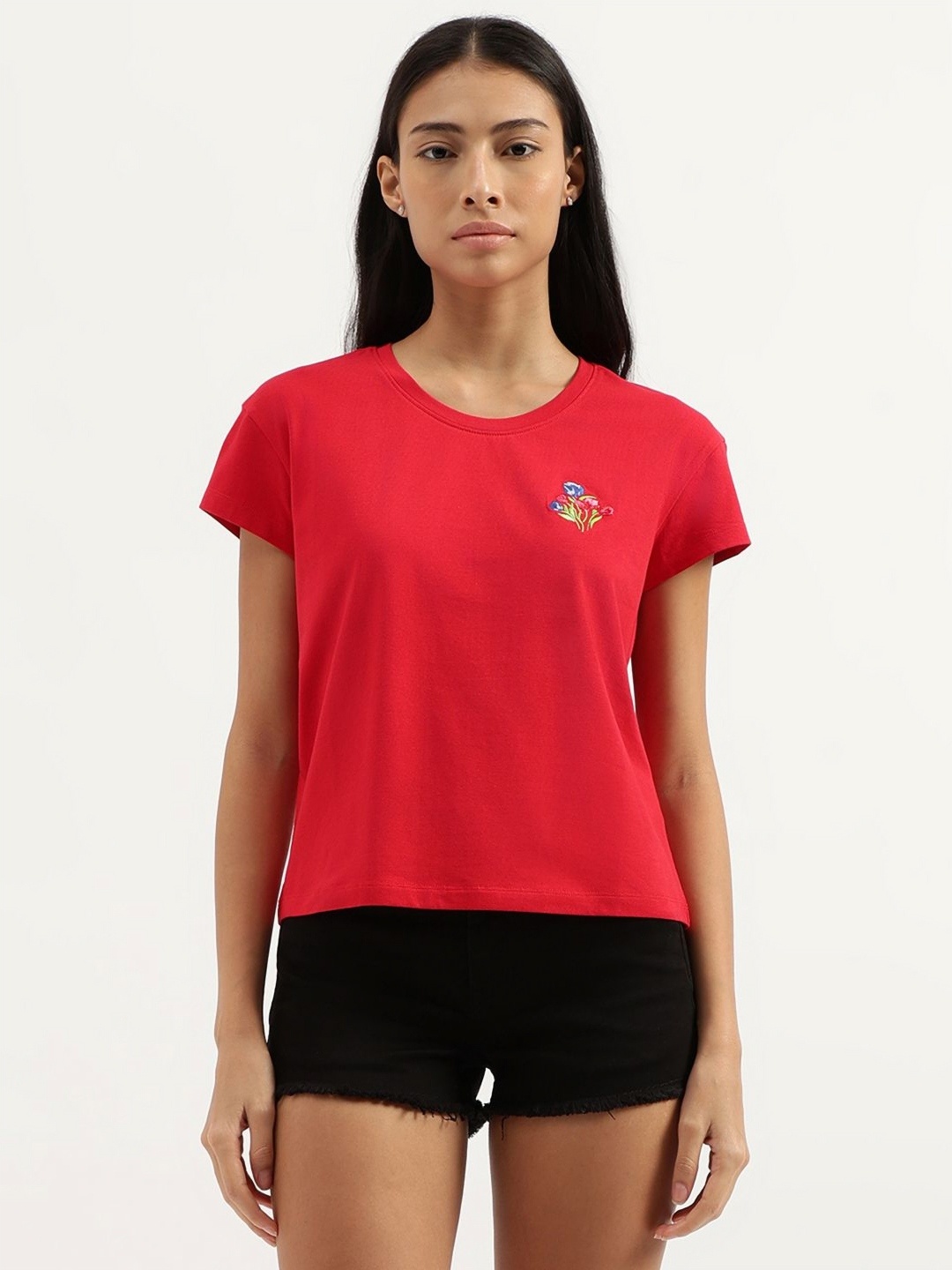 

United Colors of Benetton Women T-shirt, Red