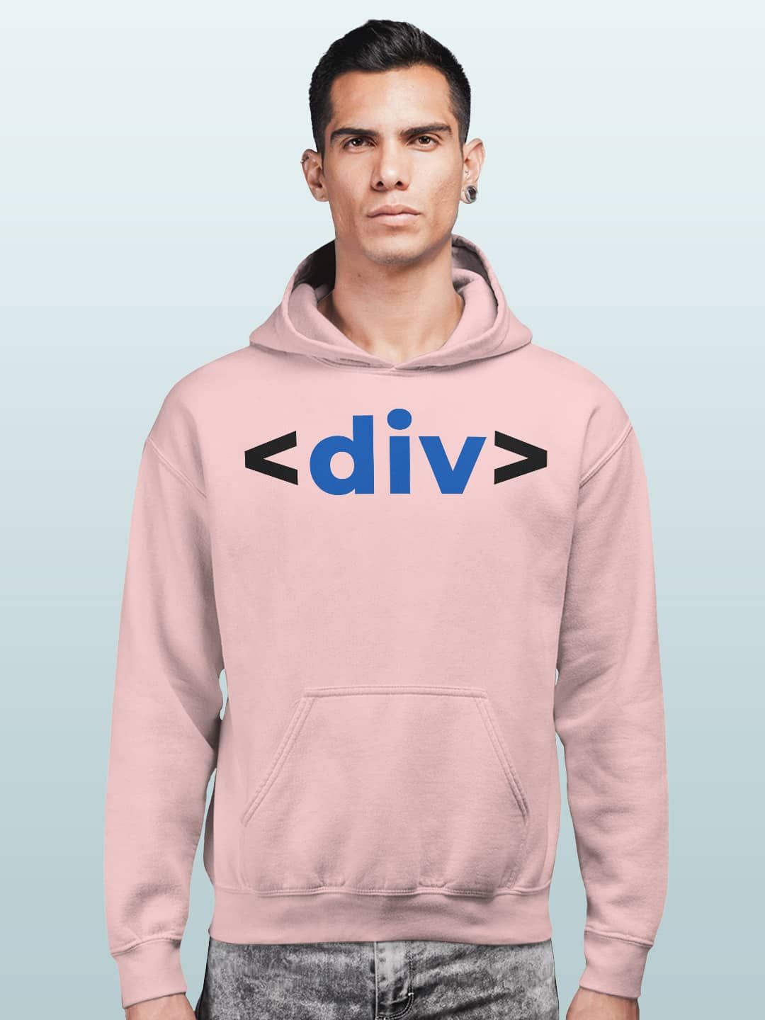 

macmerise Men Printed Hooded Sweatshirt, Pink
