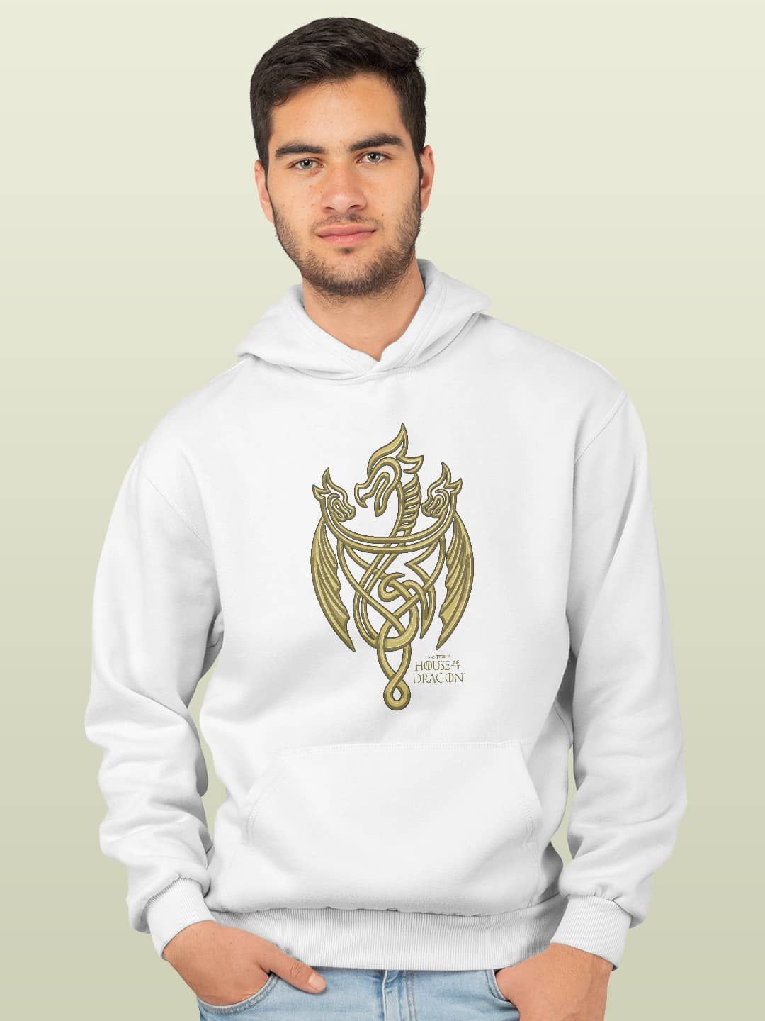 

macmerise Men Hooded Sweatshirt, White