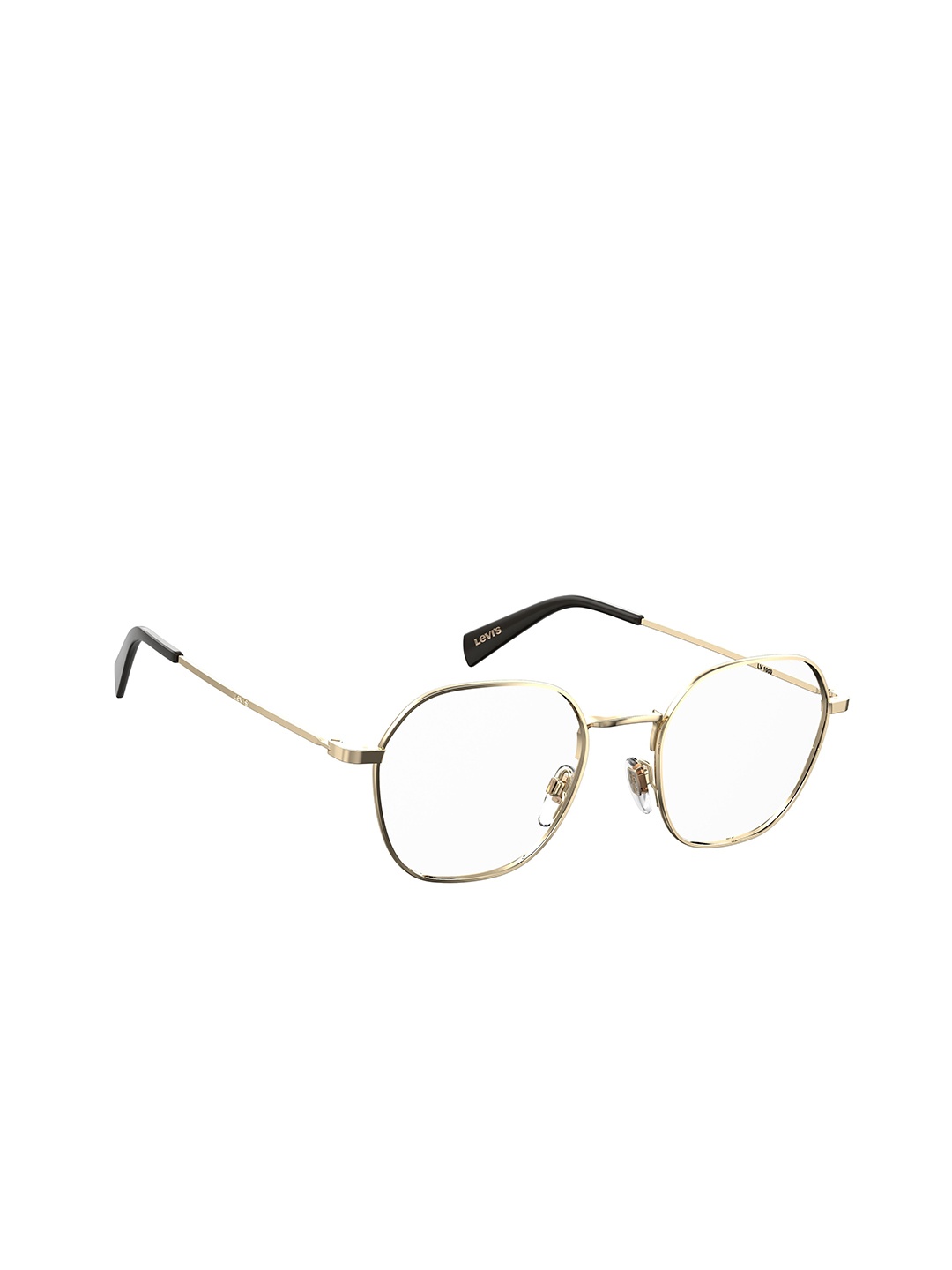 

Levis Unisex Full Rim Round Frames, Gold