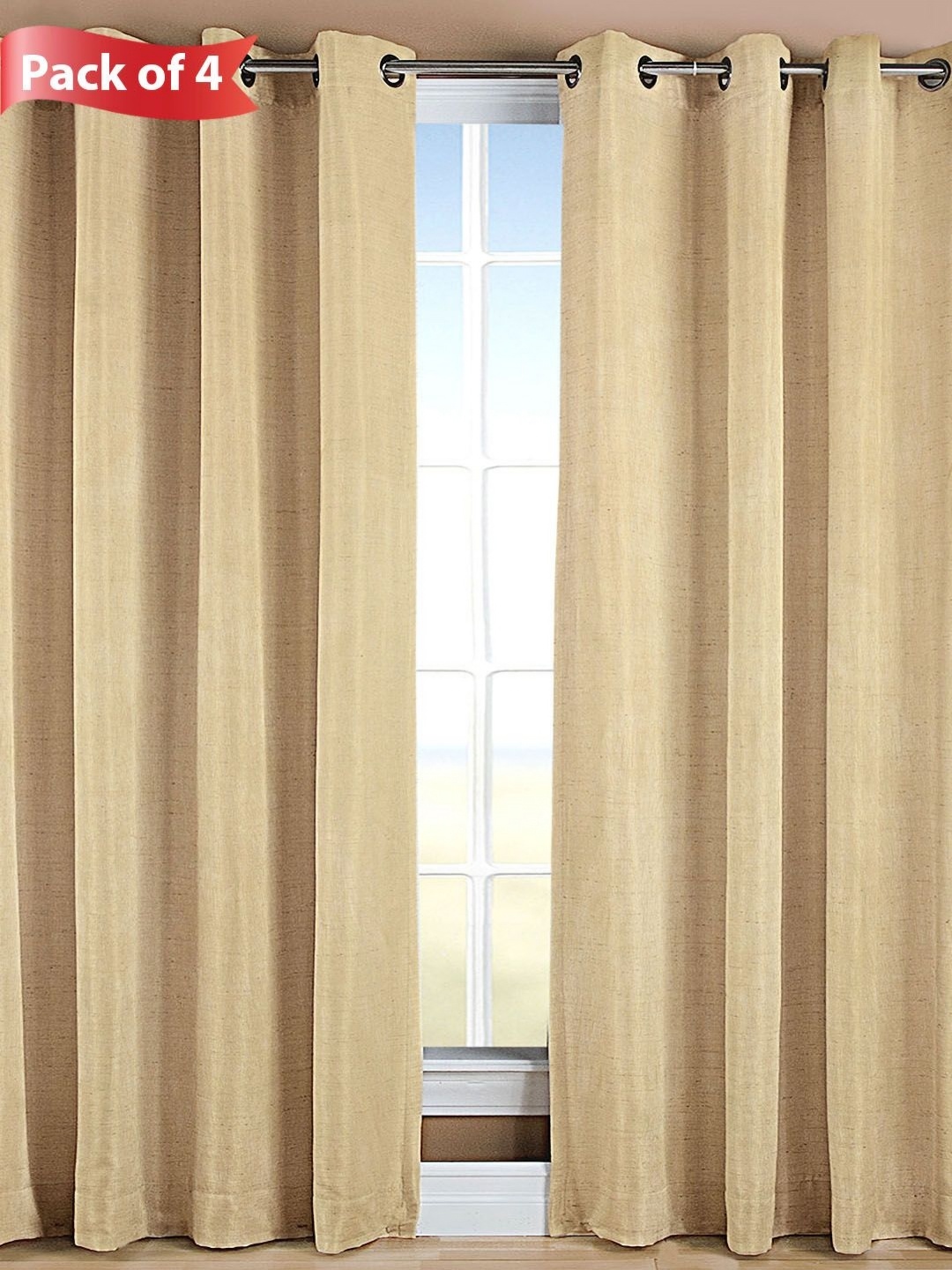 

Aura Beige 4 Pieces Door Curtain