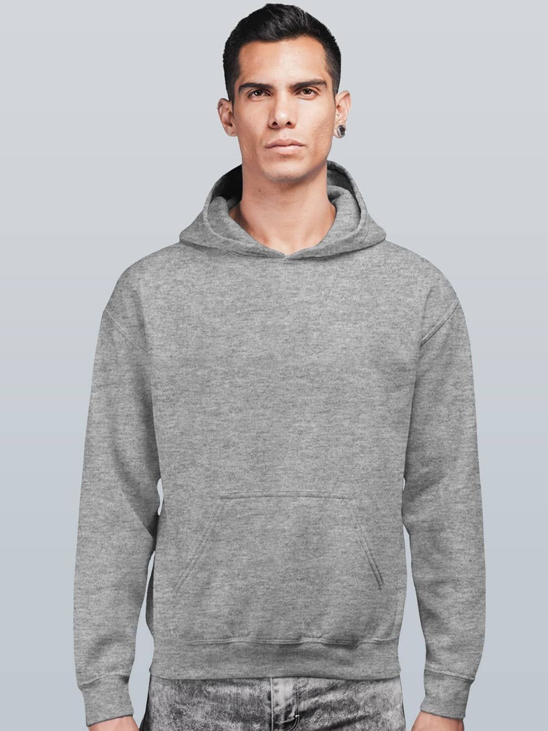 

macmerise Men Hooded Sweatshirt, Grey