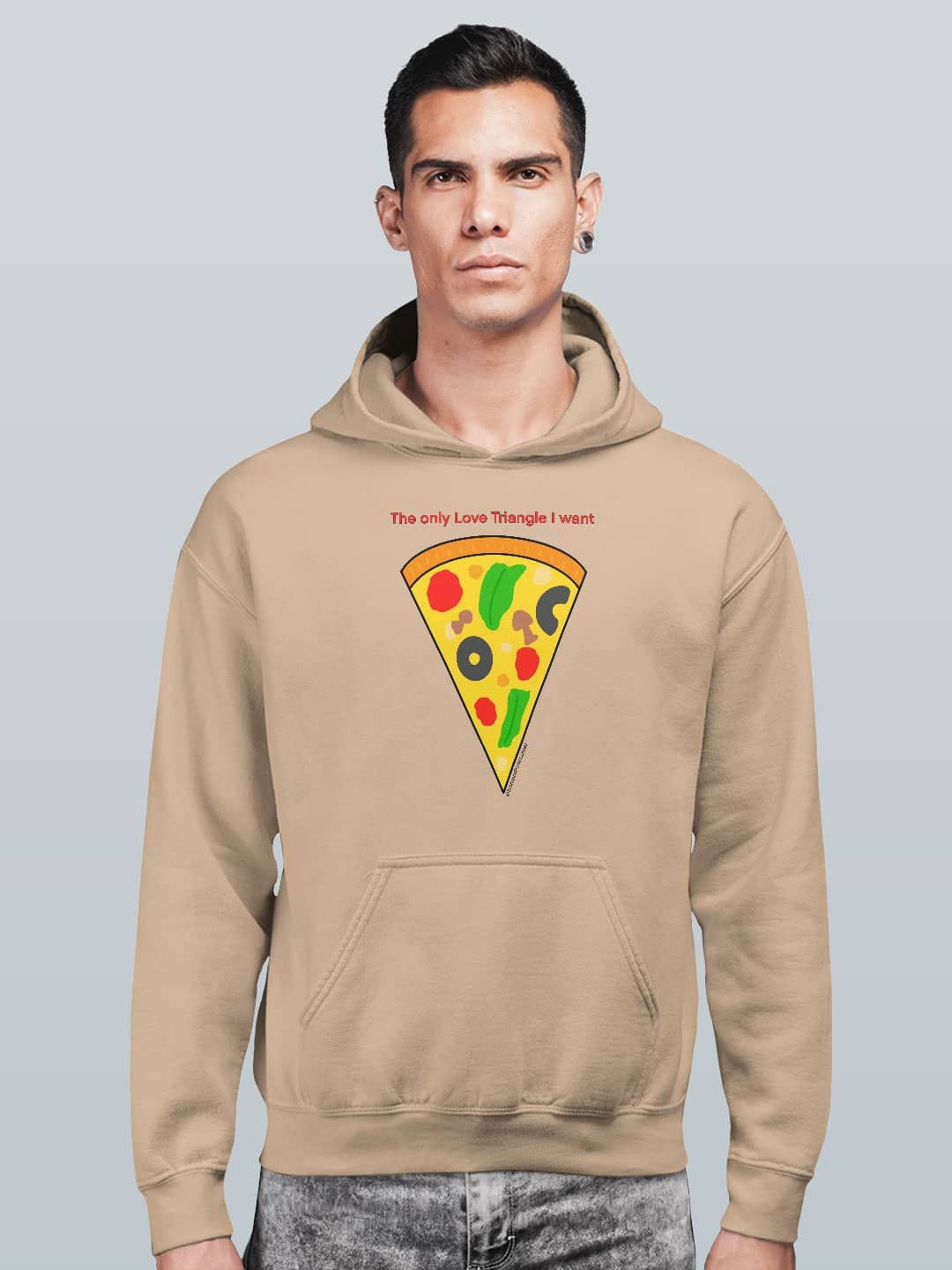 

macmerise Men Printed Hooded Sweatshirt, Beige