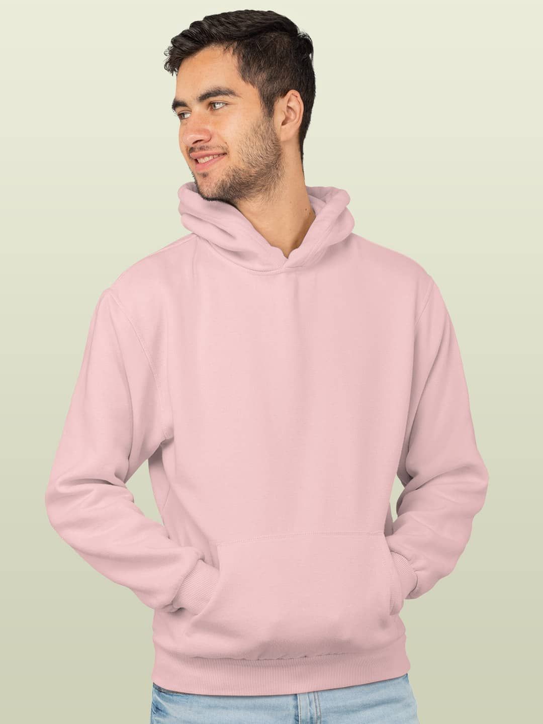 

macmerise Men Hooded Sweatshirt, Pink