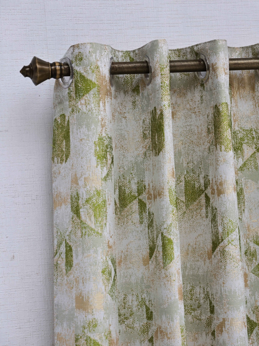 

Ariana Green & White Room Darkening Window Curtain