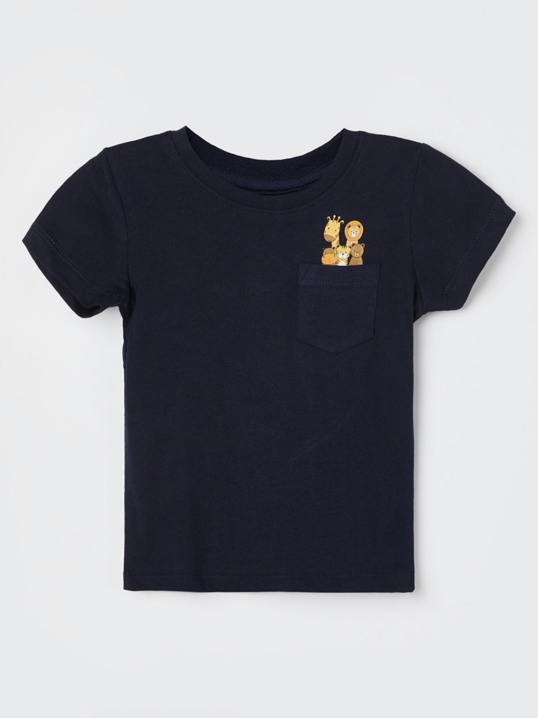 

Juniors by Lifestyle Boys Solid Round Neck Cotton T-Shirt, Blue