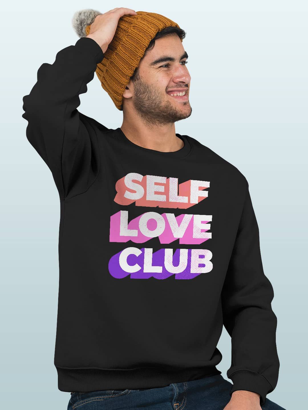 

macmerise Men Printed Sweatshirt, Black