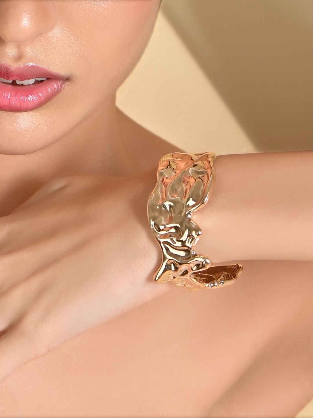

ToniQ Gold-Plated Cuff Bracelet
