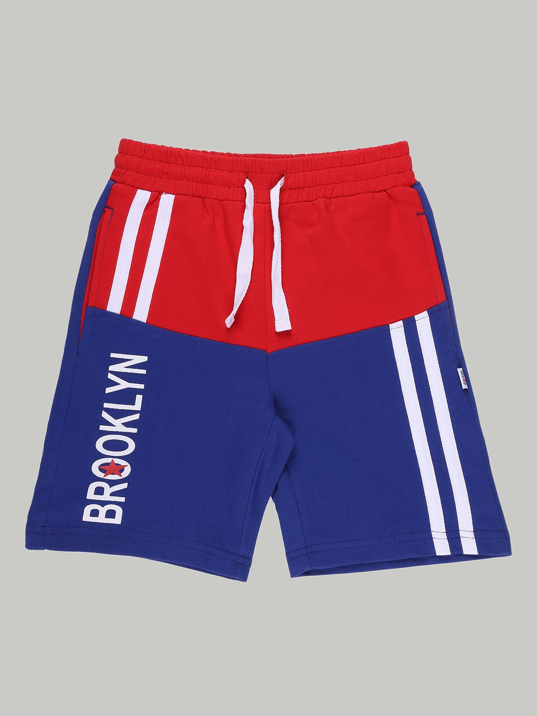 

SPYBY Boys Colourblocked Cotton Shorts, Red