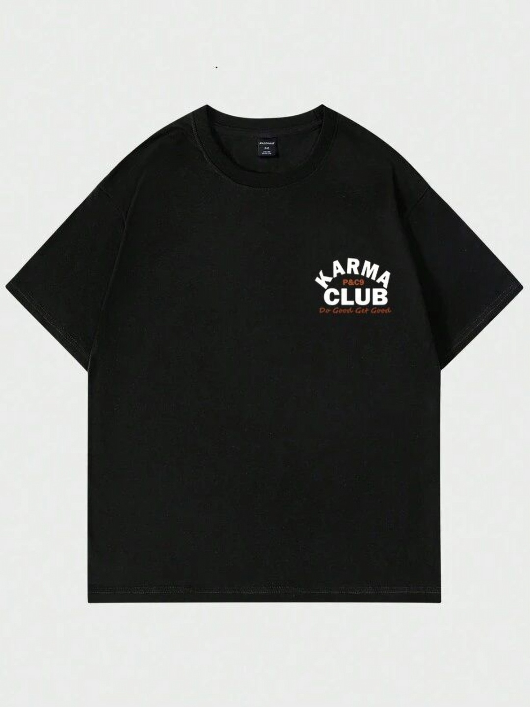 

TABADTOD Men V-Neck Pockets T-shirt, Black