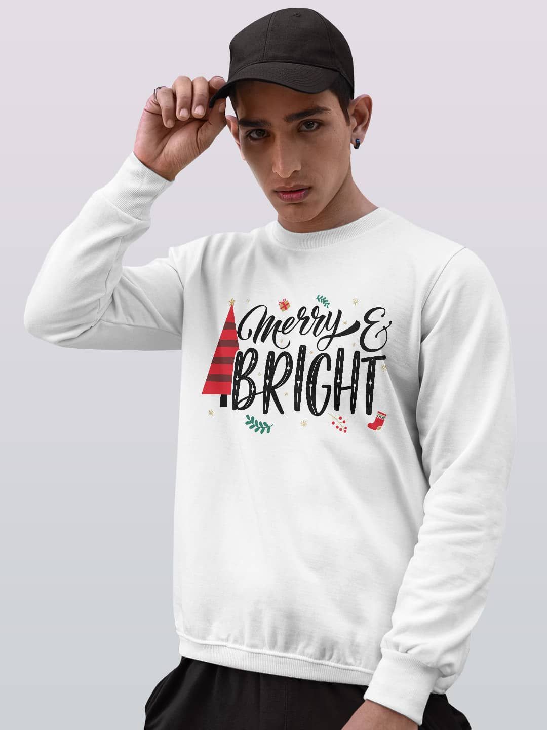 

macmerise Men Printed Sweatshirt, White