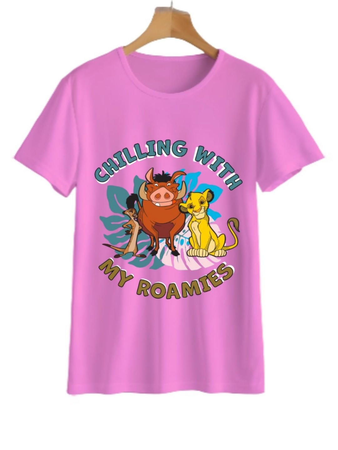 

YK Boys Graphic Printed Round Neck T-shirt, Pink